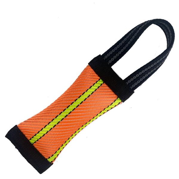 Beißwurst orange/gelb schmal mit Quietscher